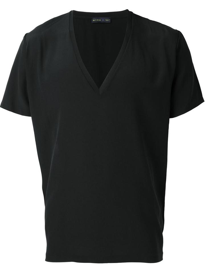 Etro V-neck T-shirt