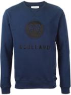 Soulland 'ribbon Emblem' Sweatshirt, Men's, Size: Large, Blue, Cotton