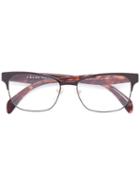 Prada Eyewear Tortoiseshell Square Glasses, Brown, Acetate/metal
