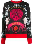 Alexander Mcqueen Floral Baroque Print Sweatshirt - Black