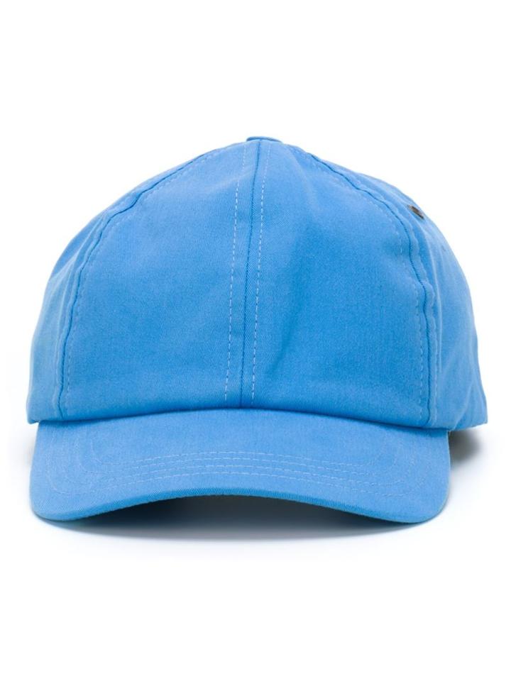 Ami Alexandre Mattiussi Classic Baseball Cap, Men's, Blue, Cotton/spandex/elastane