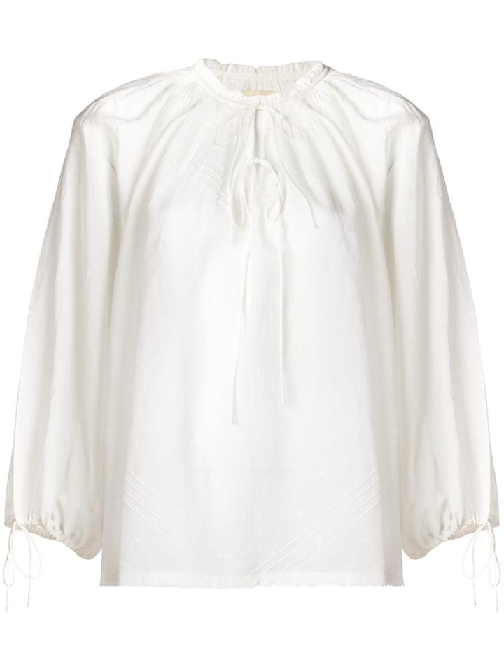 Anaak Tie Neck Blouse - White