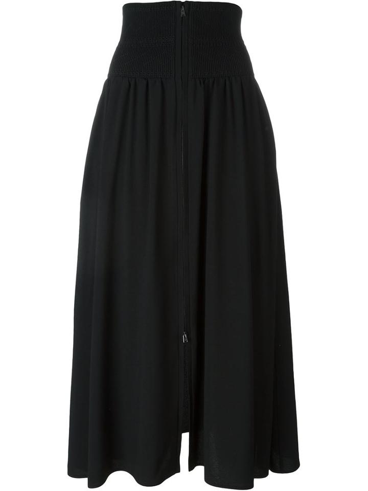 Fendi Zip Front Midi Skirt
