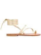 K. Jacques Ellada Sandals - Gold