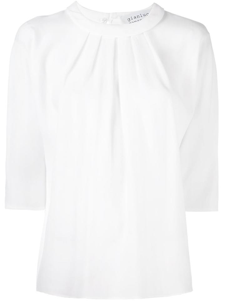 Gianluca Capannolo 'judy' Blouse, Women's, Size: 46, White, Acetate/viscose