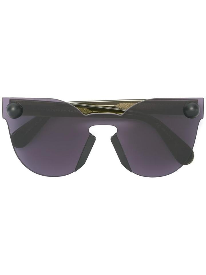 Christopher Kane - 'bumper' Sunglasses - Women - Acetate - One Size, Women's, Black, Acetate