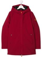 Save The Duck Kids Teen Hooded Coat - Red