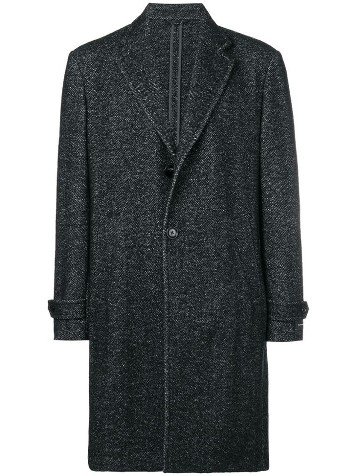 Ermenegildo Zegna Herringbone Coat - Black