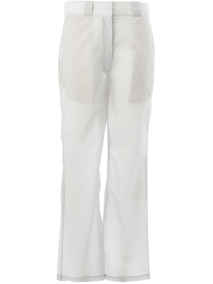 Aalto Cropped Straight-fit Trousers - Grey