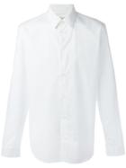 Maison Margiela Striped Shirt, Men's, Size: 41, White, Cotton