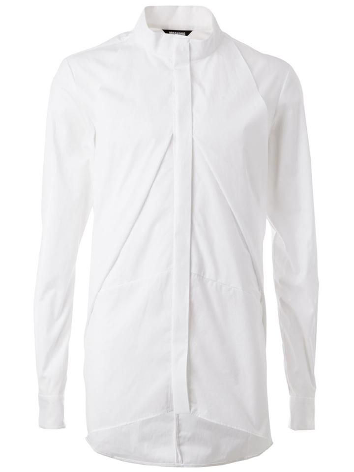 Moohong Curved Hem Shirt - White