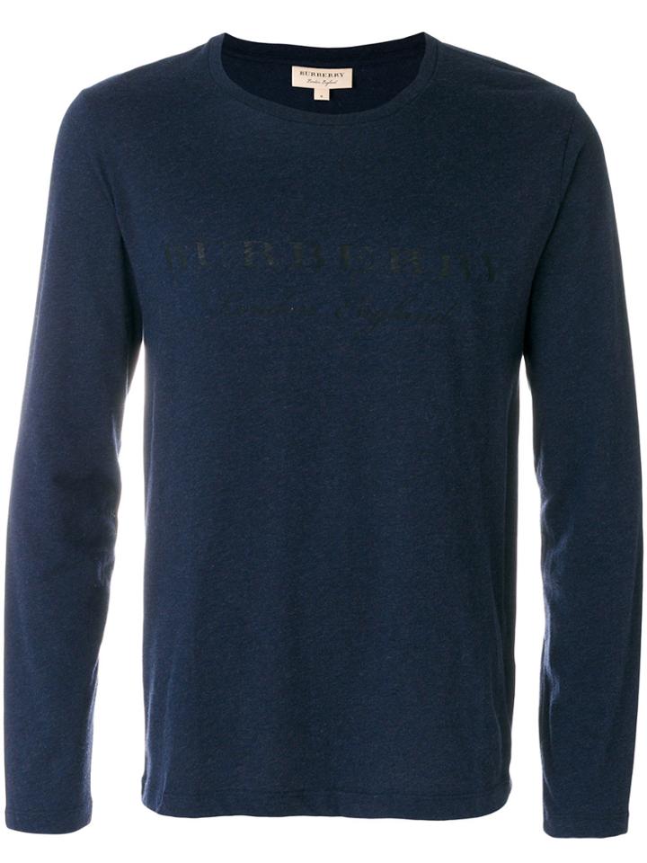 Burberry Printed Jersey T-shirt - Blue