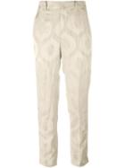 Isabel Marant 'syd' Jacquard Trousers, Women's, Size: 36, Nude/neutrals, Cotton/ramie/acetate/viscose
