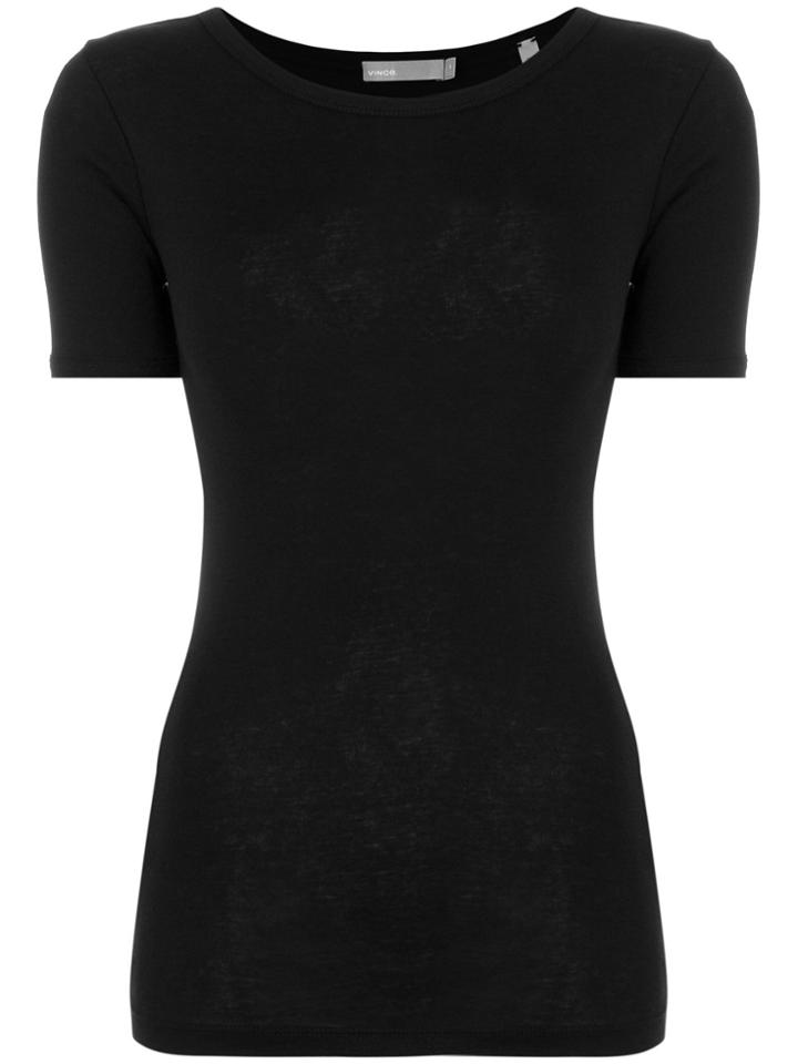 Vince Solid Ringer T-shirt - Black