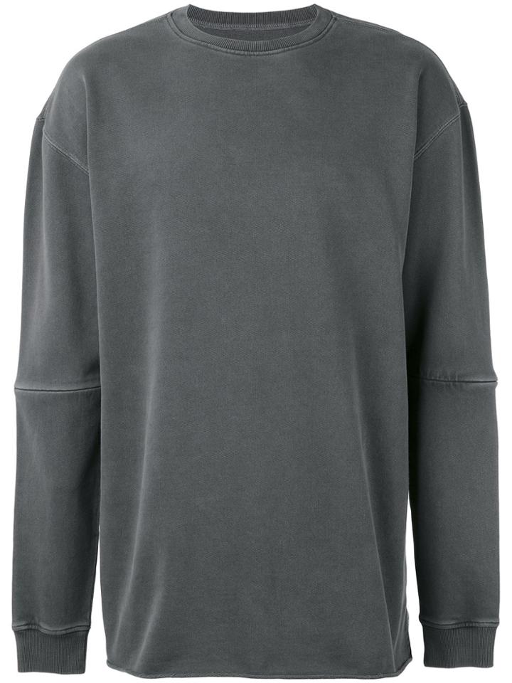 Maharishi Oversized Seam Panel Sweater - Grey