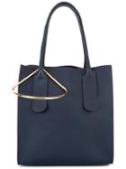 Roksanda Tote Bag With Gold Tone Detail, Women's, Blue, Leather