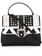 Paula Cademartori - Fringe Embellished Shoulder Bag - Women - Calf Leather/suede/plastic/metal - One Size, Black, Calf Leather/suede/plastic/metal