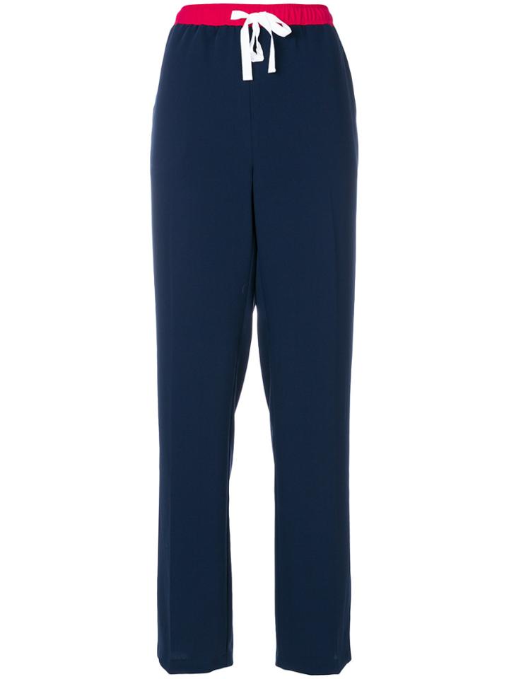 Tommy Hilfiger High-waisted Track Pants - Blue