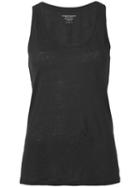 Majestic Filatures - Classic Tank Top - Women - Linen/flax/spandex/elastane - Iii, Black, Linen/flax/spandex/elastane