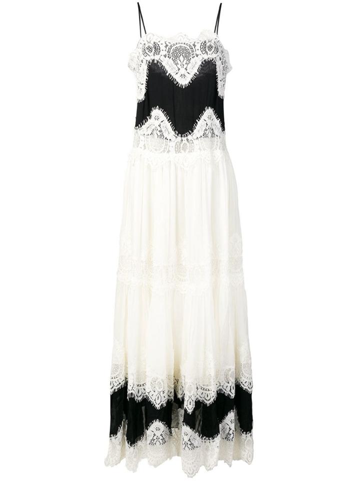 Twin-set Lace Panel Dress - White