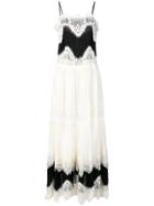 Twin-set Lace Panel Dress - White