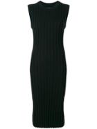 All Saints Ribbed Knit Midi Dress - Black