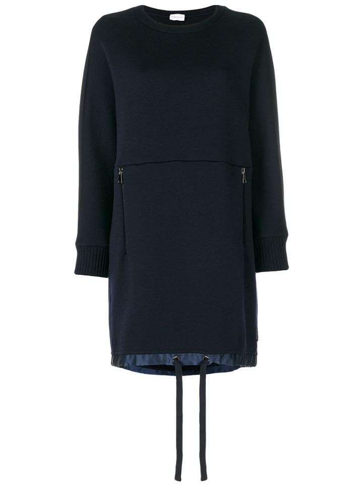 Moncler Slouched Knitted Dress - Blue