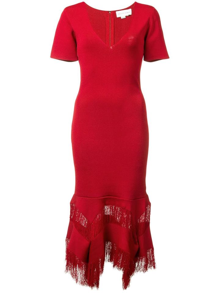 Sachin & Babi Fringed Tanah Dress - Red