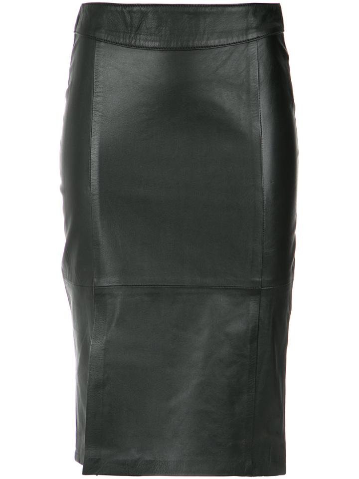 Tufi Duek Panelled Midi Skirt - Black