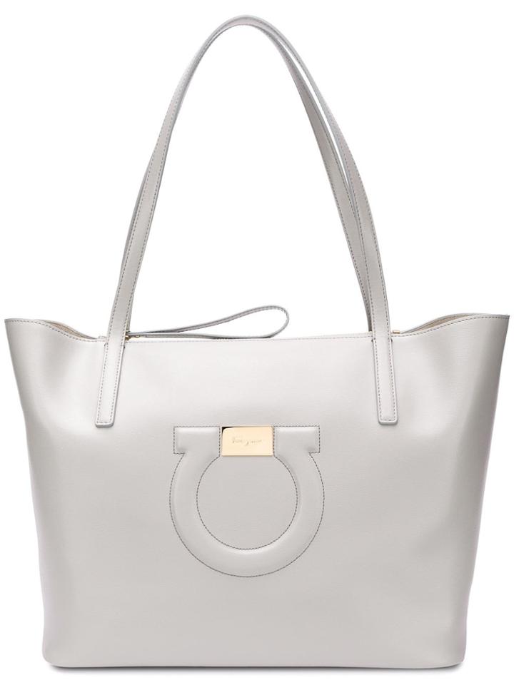 Salvatore Ferragamo Gancini Tote Bag - Grey
