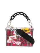 Dsquared2 Decorative Patches Shoulder Bag