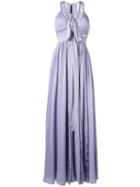 Flared Evening Dress - Women - Silk/nylon/polyamide/polyester - 36, Pink/purple, Silk/nylon/polyamide/polyester, Elie Saab