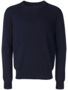 Maison Margiela Raised Seam Jumper, Men's, Size: Medium, Blue, Wool