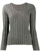 Lorena Antoniazzi V-neck Cashmere Sweater - Grey