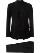 Dolce & Gabbana Three Piece Suit, Men's, Size: 48, Black, Polyamide/spandex/elastane/cupro/virgin Wool