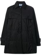 Prada A-line Padded Jacket - Black