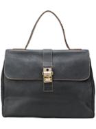 Prada Vintage Strap Push-lock Tote Bag - Black
