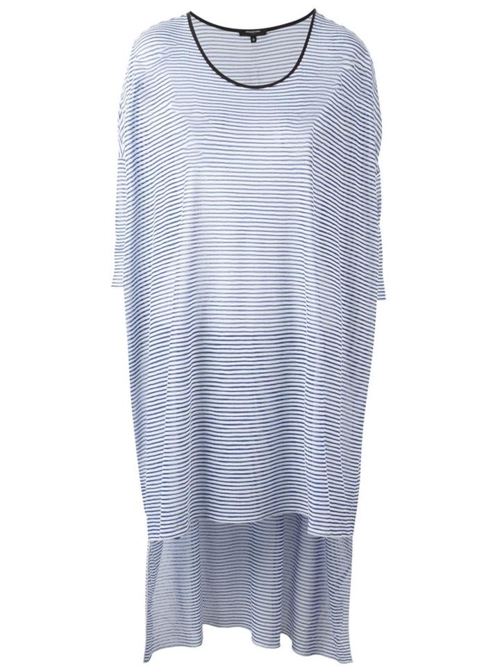 Unconditional Striped High Low Hem Tunic, Women's, Size: Medium, Blue, Rayon