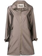 Herno Hooded Midi Coat - Brown