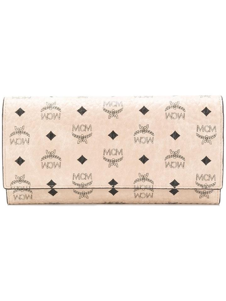 Mcm Visetos Original Three Fold Wallet - Neutrals