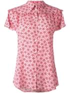 P.a.r.o.s.h. Sting Star Print Shirt, Women's, Size: Medium, Pink/purple, Silk/spandex/elastane