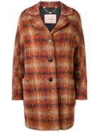 Twin-set Checked Coat - Brown