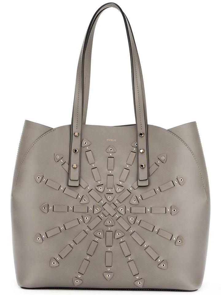 Furla Interwoven Details Tote, Women's, Nude/neutrals, Leather