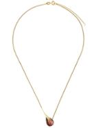 Wouters & Hendrix Gold 18kt Yellow Gold 'crow's Claw' Garnet Necklace, Women's, Metallic
