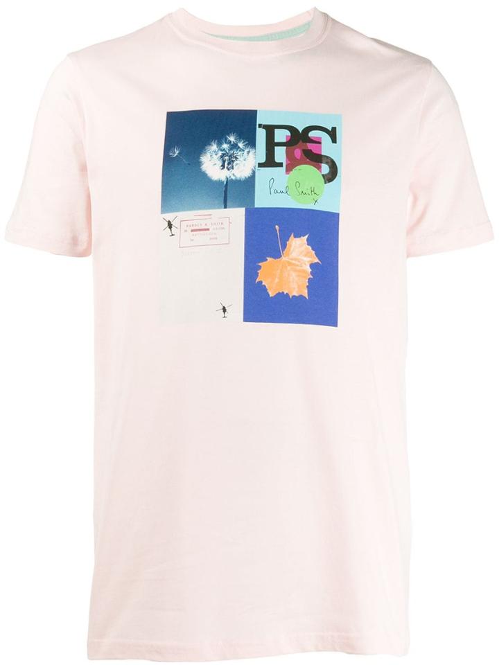 Ps Paul Smith Nature Print T-shirt - Pink