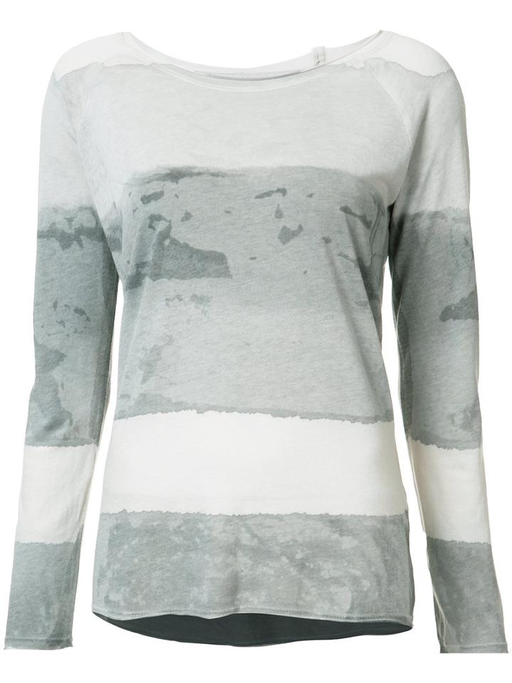 Raquel Allegra Tie-dye Print T-shirt, Women's, Size: 1, Grey, Cotton/polyester