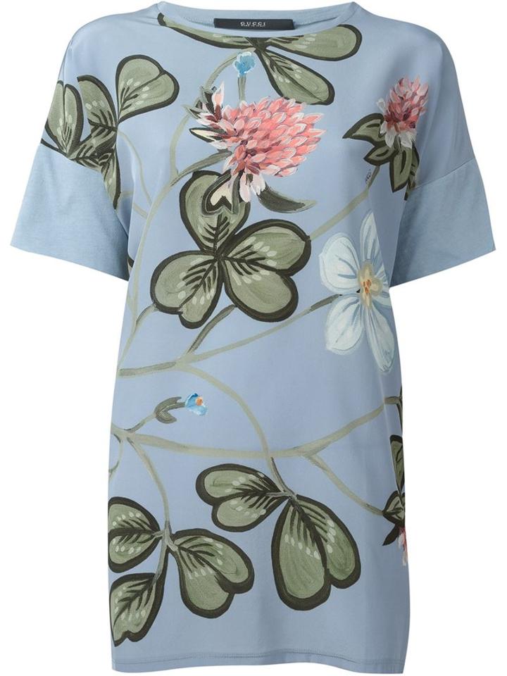 Gucci 'flora Knight' Print Oversized T-shirt