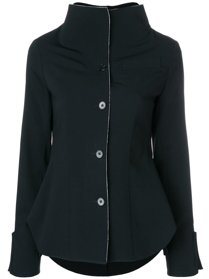 Jil Sander Stand Up Collar Jacket - Blue