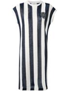 Brunello Cucinelli - Striped Knitted Dress - Women - Silk/linen/flax - Xl, Nude/neutrals, Silk/linen/flax