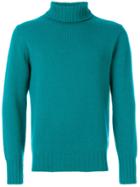 Doppiaa Roll Neck Sweater - Green